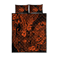 Hawaii King Kamehameha Quilt Bed Set Polynesian Pattern Orange Version LT01 Orange - Polynesian Pride
