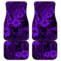 Hawaii King Kamehameha Car Mats Polynesian Pattern Purple Version LT01 Purple - Polynesian Pride