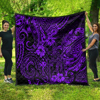 Hawaii King Kamehameha Quilt Polynesian Pattern Purple Version LT01 - Polynesian Pride