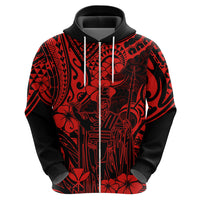 Hawaii King Kamehameha Hoodie Polynesian Pattern Red Version LT01 - Polynesian Pride