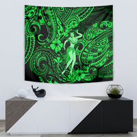 Hawaii Hula Girl Tapestry Polynesian Pattern Green Version LT01 - Polynesian Pride