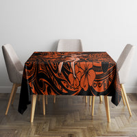 Hawaii Hula Girl Tablecloth Polynesian Pattern Orange Version LT01 - Polynesian Pride