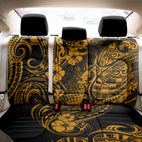 Hawaii Pineapple Back Car Seat Cover Paradise Flowers Pacific With Gold Polynesian Tribal LT01 - Polynesian Pride