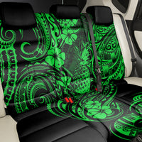 Hawaii Pineapple Back Car Seat Cover Paradise Flowers Pacific With Green Polynesian Tribal LT01 - Polynesian Pride