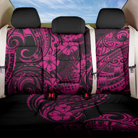 Hawaii Pineapple Back Car Seat Cover Paradise Flowers Pacific With Pink Polynesian Tribal LT01 One Size Pink - Polynesian Pride