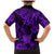 Hawaii Pineapple Family Matching Mermaid Dress and Hawaiian Shirt Polynesian Pattern Purple Version LT01 - Polynesian Pride