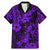 Hawaii Pineapple Family Matching Mermaid Dress and Hawaiian Shirt Polynesian Pattern Purple Version LT01 Dad's Shirt - Short Sleeve Purple - Polynesian Pride