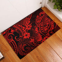 Hawaii Pineapple Rubber Doormat Polynesian Pattern Red Version LT01 Red - Polynesian Pride