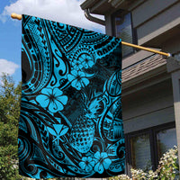 Hawaii Pineapple Garden Flag Polynesian Pattern Sky Blue Version LT01 - Polynesian Pride