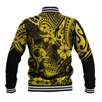 Hawaii Pineapple Baseball Jacket Polynesian Pattern Yellow Version LT01 - Polynesian Pride