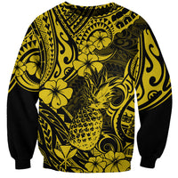 Hawaii Pineapple Sweatshirt Polynesian Pattern Yellow Version LT01 Unisex Yellow - Polynesian Pride