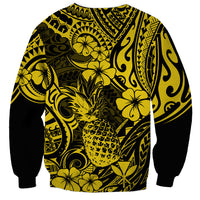Hawaii Pineapple Sweatshirt Polynesian Pattern Yellow Version LT01 - Polynesian Pride