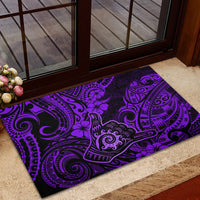 Hawaii Shaka Sign Rubber Doormat Polynesian Pattern Purple Version LT01 - Polynesian Pride