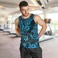 Hawaii Shaka Sign Men Tank Top Polynesian Pattern Sky Blue Version LT01 - Polynesian Pride