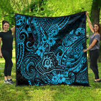 Hawaii Shaka Sign Quilt Polynesian Pattern Sky Blue Version LT01 - Polynesian Pride