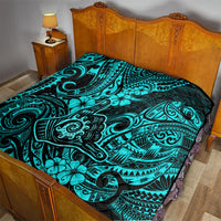 Hawaii Shaka Sign Quilt Polynesian Pattern Turquoise Version LT01 - Polynesian Pride