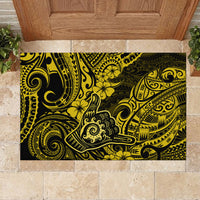 Hawaii Shaka Sign Rubber Doormat Polynesian Pattern Yellow Version LT01 - Polynesian Pride