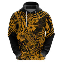 Hawaii Shark Hoodie Polynesian Pattern Gold Version LT01 - Polynesian Pride