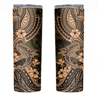 Hawaii Shark Skinny Tumbler Polynesian Pattern Gold Version