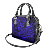Hawaii Shark Shoulder Handbag Polynesian Pattern Navy Blue Version LT01 - Polynesian Pride