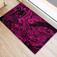 Hawaii Shark Rubber Doormat Polynesian Pattern Pink Version LT01 - Polynesian Pride