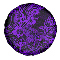 Hawaii Shark Spare Tire Cover Polynesian Pattern Purple Version LT01 Purple - Polynesian Pride