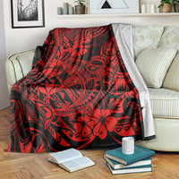 Hawaii Shark Blanket Polynesian Pattern Red Version LT01 - Polynesian Pride