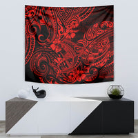 Hawaii Shark Tapestry Polynesian Pattern Red Version LT01 - Polynesian Pride