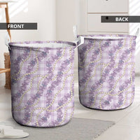 Pua Kalaunu Lei Laundry Basket Palaka Pattern LT01 - Polynesian Pride