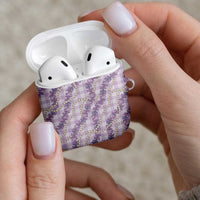 Pua Kalaunu Lei AirPods Case Palaka Pattern