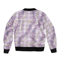 Pua Kalaunu Lei Bomber Jacket Palaka Pattern LT01 - Polynesian Pride