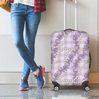 Pua Kalaunu Lei Luggage Cover Palaka Pattern LT01 - Polynesian Pride