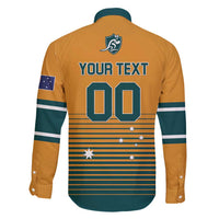 Custom Rugby Australia Family Matching Long Sleeve Bodycon Dress and Hawaiian Shirt Junior Wallabies Go Champions