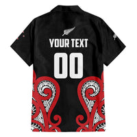 Custom Rugby New Zealand Family Matching Tank Maxi Dress and Hawaiian Shirt Baby Black Go Champions