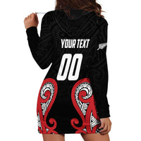Custom Rugby New Zealand Hoodie Dress Baby Black Go Champions