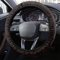 Monstera Plumeria Flowers Pink Steering Wheel Cover Polynesian Pattern