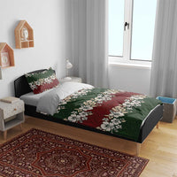 Hawaiian Hibiscus Christmas Color Bedding Set Unique