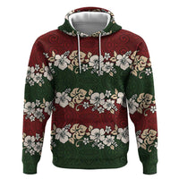 Hawaiian Hibiscus Christmas Color Hoodie Unique LT01 Pullover Hoodie Red - Polynesian Pride