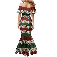 Hawaiian Hibiscus Christmas Color Mermaid Dress Unique LT01 - Polynesian Pride