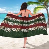 Hawaiian Hibiscus Christmas Color Sarong Unique