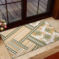 Hawaii Quilt Rubber Doormat Kakau Polynesian Pattern Gold Version LT01 - Polynesian Pride