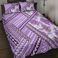Hawaii Quilt Quilt Bed Set Kakau Polynesian Pattern Lilac Version LT01 - Polynesian Pride