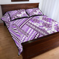 Hawaii Quilt Quilt Bed Set Kakau Polynesian Pattern Lilac Version LT01 - Polynesian Pride