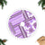 Hawaii Quilt Tree Skirt Kakau Polynesian Pattern Lilac Version LT01 Fringed Tree Skirts Purple - Polynesian Pride