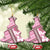Hawaii Quilt Ceramic Ornament Kakau Polynesian Pattern Mauve Pink Version LT01 Christmas Tree Pink - Polynesian Pride