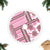 Hawaii Quilt Tree Skirt Kakau Polynesian Pattern Mauve Pink Version LT01 Fringed Tree Skirts Pink - Polynesian Pride