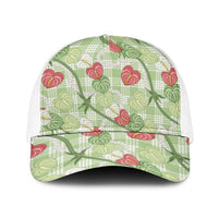 Anthurium Pikake Ti Leaf Palaka Baseball Net Cap Green Version