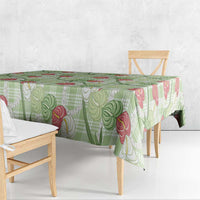 Anthurium Pikake Ti Leaf Palaka Tablecloth Green Version
