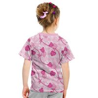 Anthurium Pikake Ti Leaf Palaka Kid T Shirt Pink Version