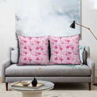 Anthurium Pikake Ti Leaf Palaka Pillow Cover Pink Version